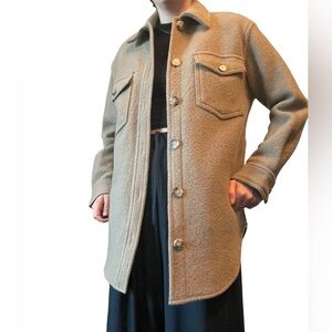 Wilfred Ganna Taupe Beige Shacket
